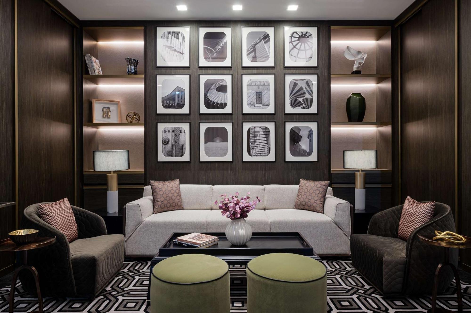 Waldorf Astoria Kuwait Hotel Kuvait Kültér fotó The interior of the 2018-built 3000-square-foot (280-square-meter) apartment