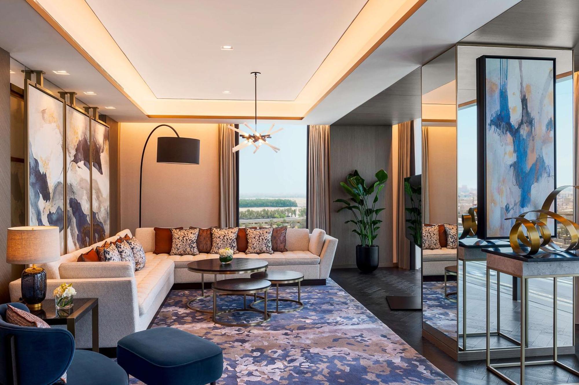 Waldorf Astoria Kuwait Hotel Kuvait Kültér fotó A suite at the hotel